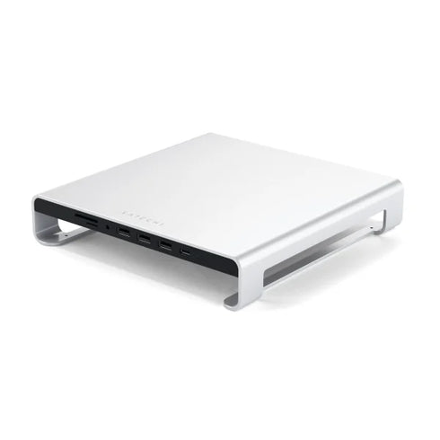 Satechi USB-C Aluminium Monitor Stand Hub For IMac (Silver) - Digital3d.com.au